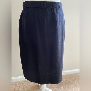 St. John Black Knit Skirt Size 10
